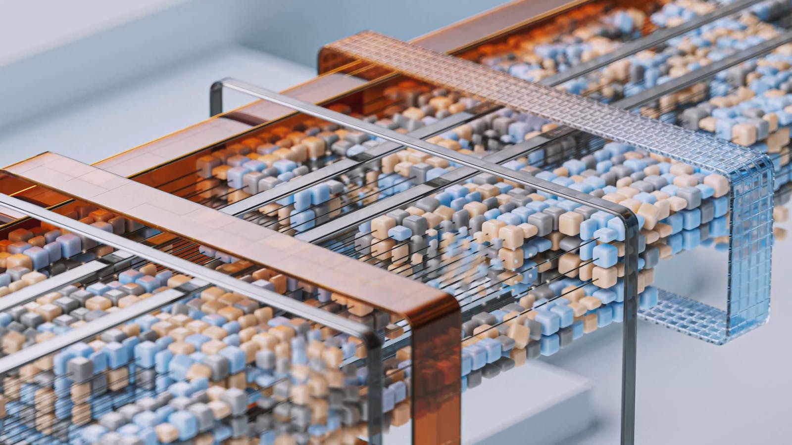 Abstract AI artwork from the Google DeepMind Visualising AI collection